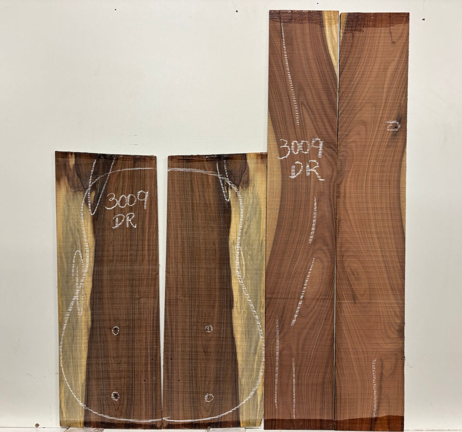 Pau Ferro Dreadnought Guitar Back and Side Defective Set #3009