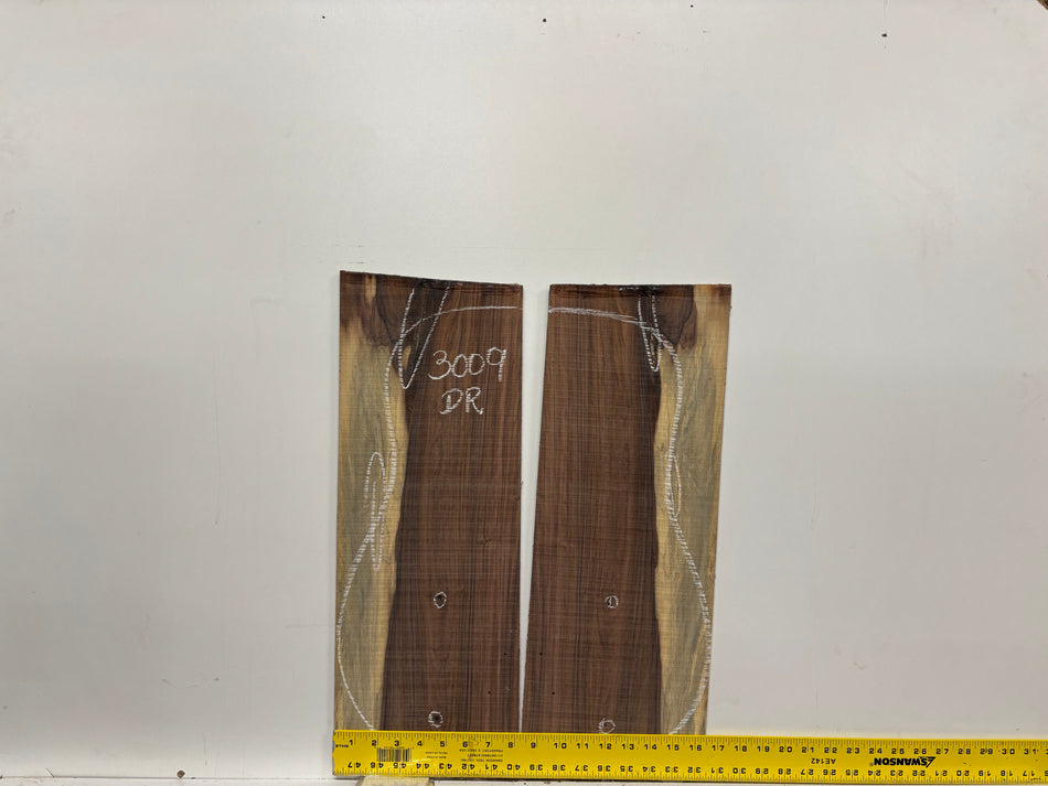 Pau Ferro Dreadnought Guitar Back and Side Defective Set #3009