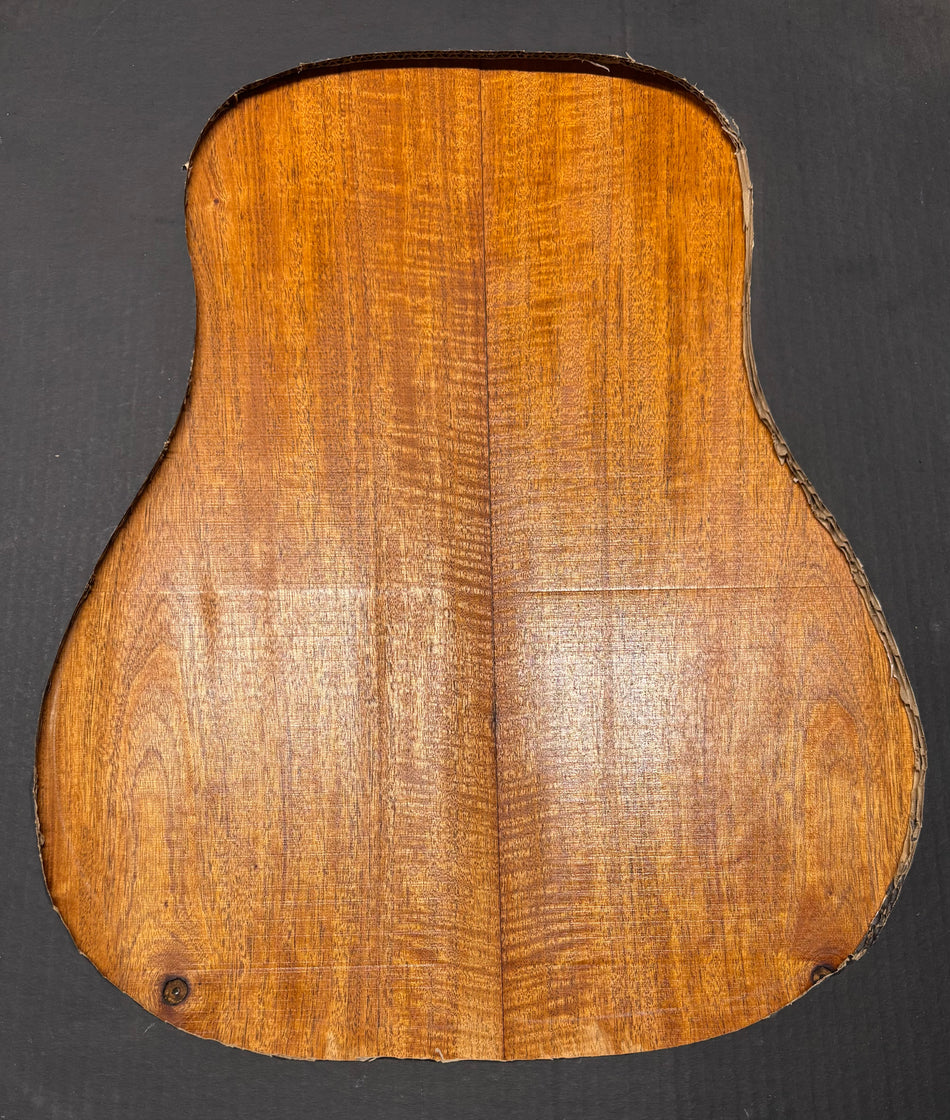 Flame Genuine Mahogany Dreadnought Guitar Back Set #4180