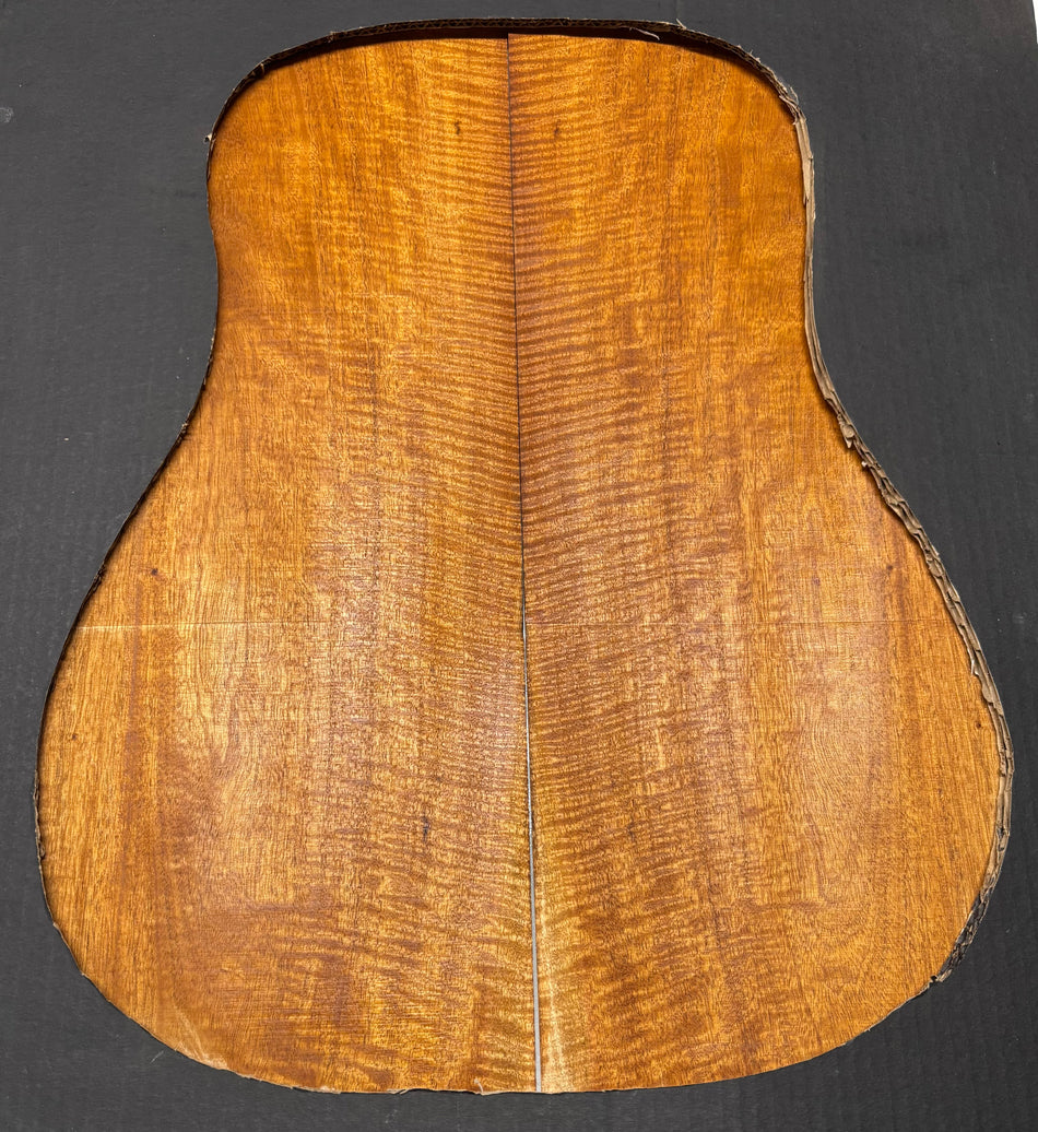 Flame Genuine Mahogany Dreadnought Guitar Back Set #4181