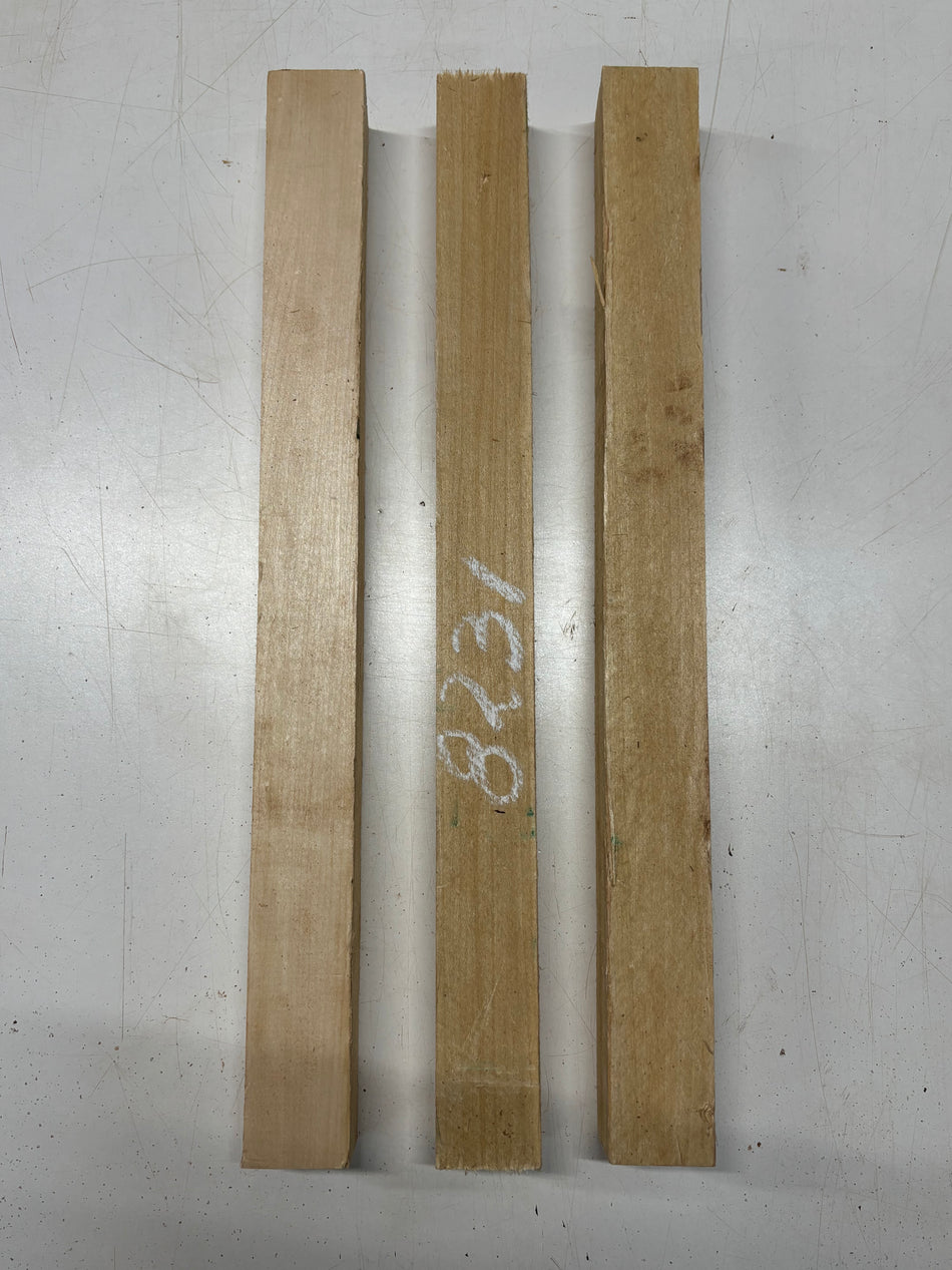 3 Pcs, Basswood Turning Wood Blanks 21"x 1-7/8"x 1-7/8"#8231 - Exotic Wood Zone