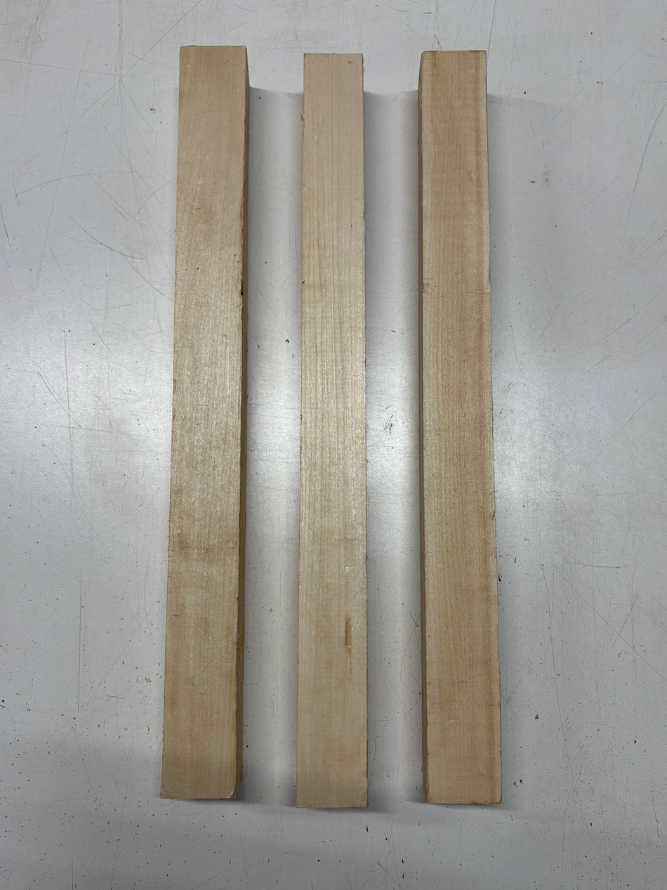 3 Pcs, Basswood Turning Wood Blanks 21"x 1-7/8"x 1-7/8"#8231 - Exotic Wood Zone
