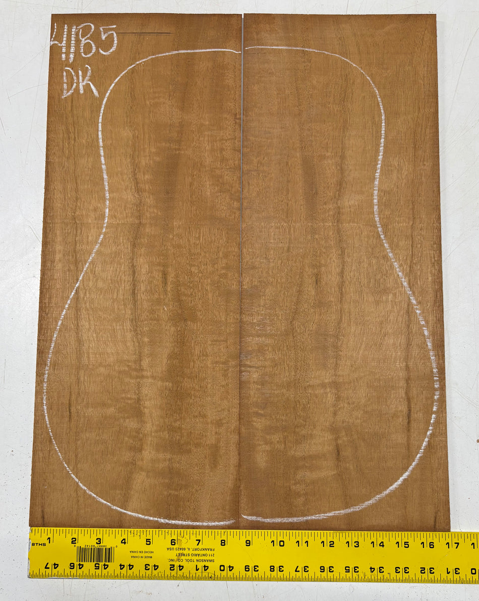 Flame Genuine Mahogany Dreadnought Guitar Back Set #4185