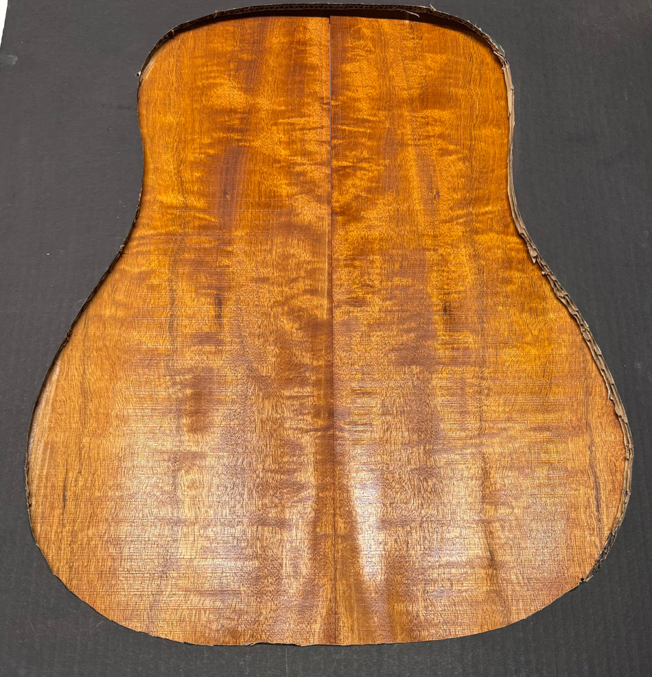 Flame Genuine Mahogany Dreadnought Guitar Back Set #4185