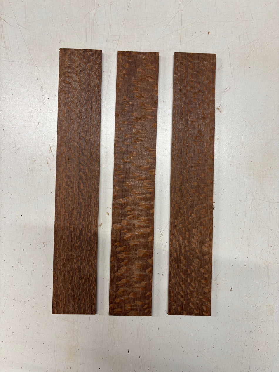 3 Pack, Leopardwood Thin Stock Lumber  12"x2"x1/4"#5835
