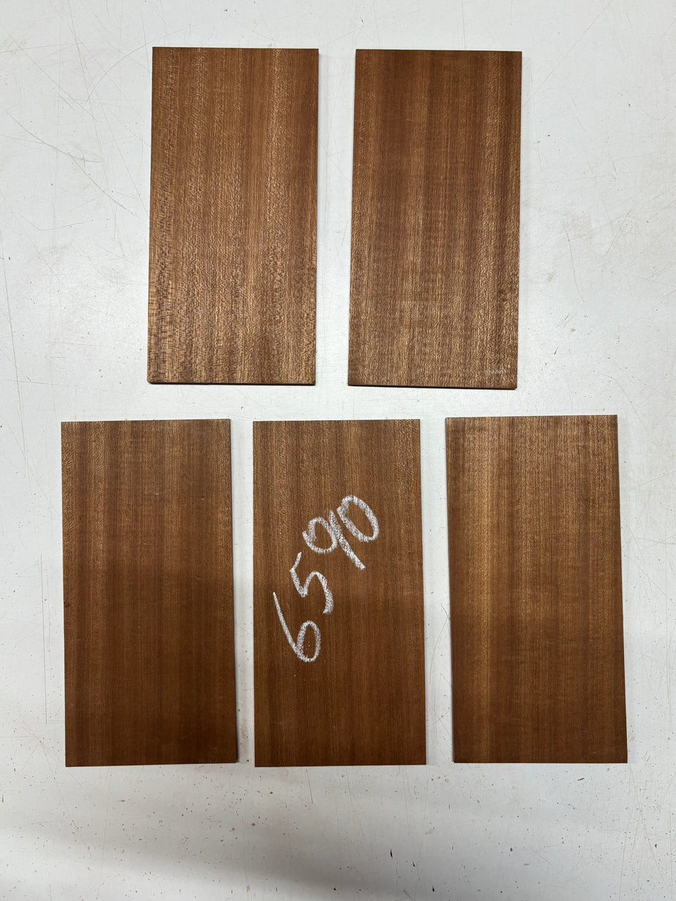 5 Pack, Sapele Head Plate Blanks 8"x4"x3/16"#6590