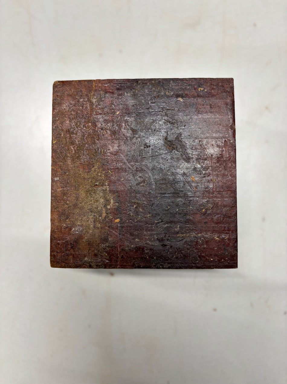 1 Piece, Goncalo Alves Bowl Blank 6"x6"x3"#5840