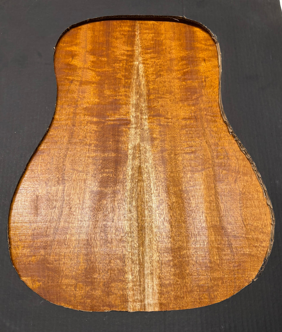 Flame Genuine Mahogany Dreadnought Guitar Back Set #4189