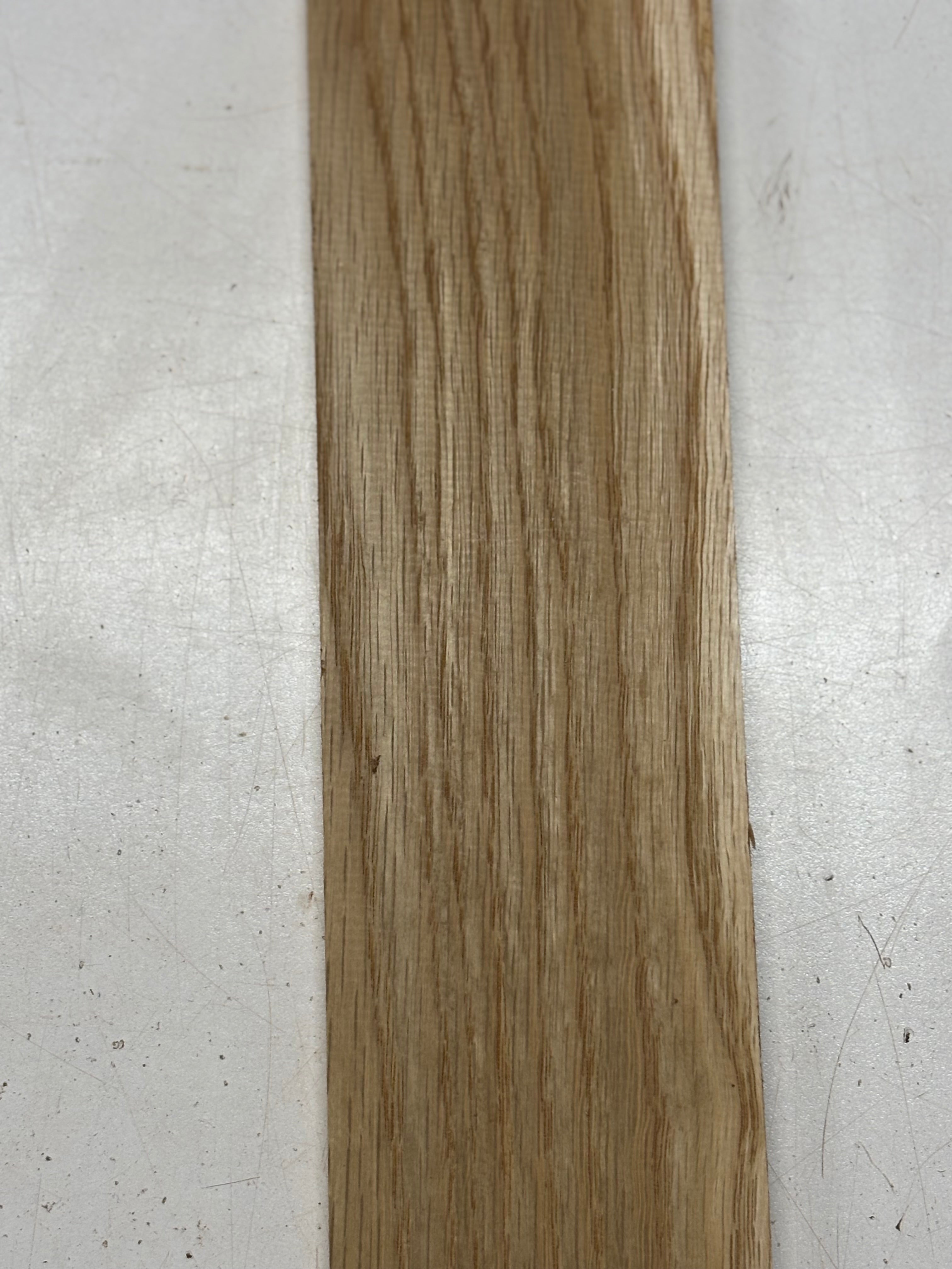 1 Pcs, White Oak Fingerboard Blank 24"x 3"x 3/8" #8240 - Exotic Wood Zone