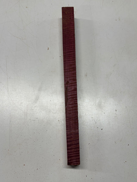 1 Pcs, Flame Purpleheart Thin Stock Lumber 18"x 2"x 1-1/4" #8241 - Exotic Wood Zone