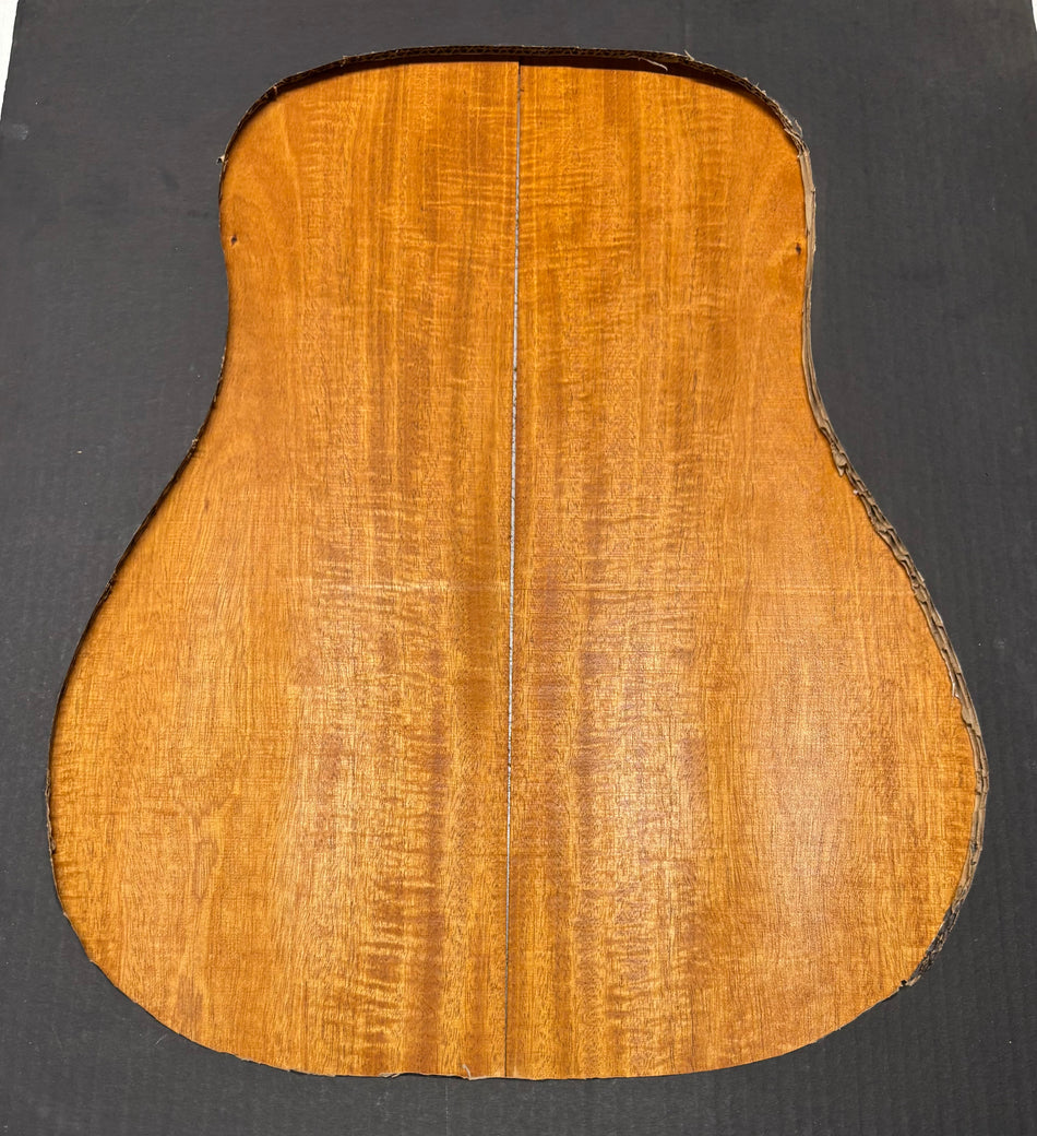 Flame Genuine Mahogany Dreadnought Guitar Back Set #4193