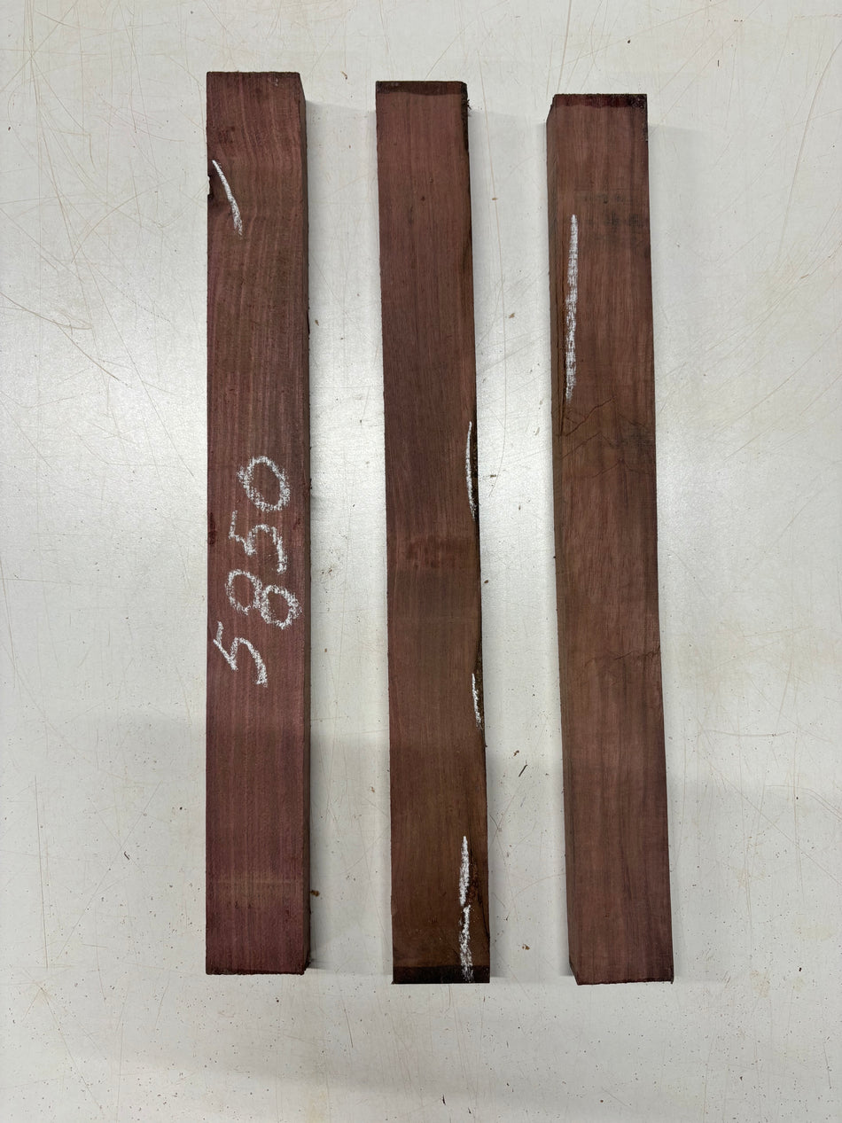 3 Pack, Purpleheart Thin Stock Lumber  18"x1-7/8"x3/4"#5850