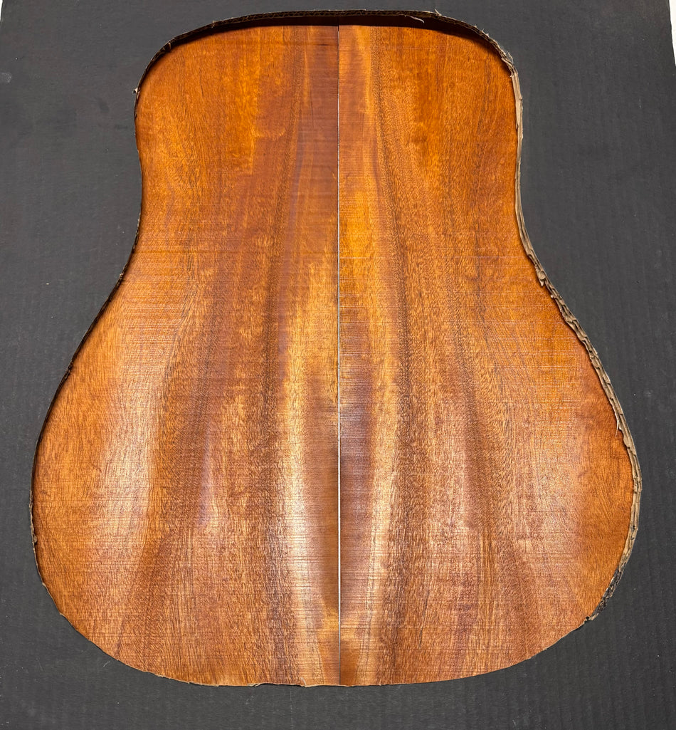 Flame Genuine Mahogany Dreadnought Guitar Back Set #4199