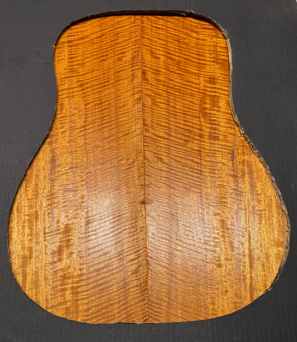 Flame Genuine Mahogany Dreadnought Guitar Back Set #4200