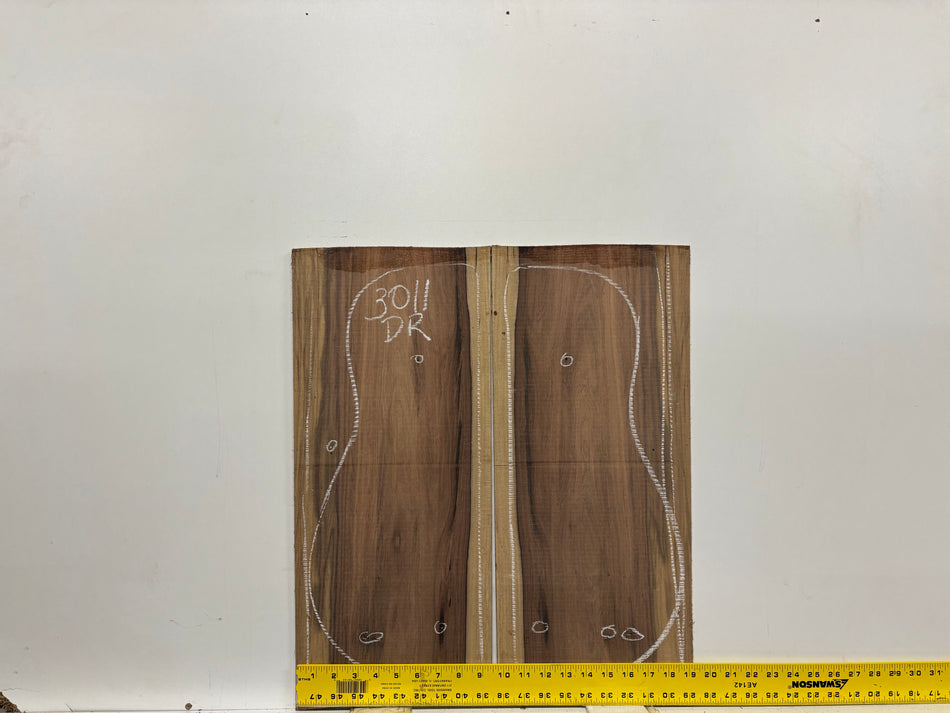 Pau Ferro Dreadnought Guitar Back and Side Defective Set #3011