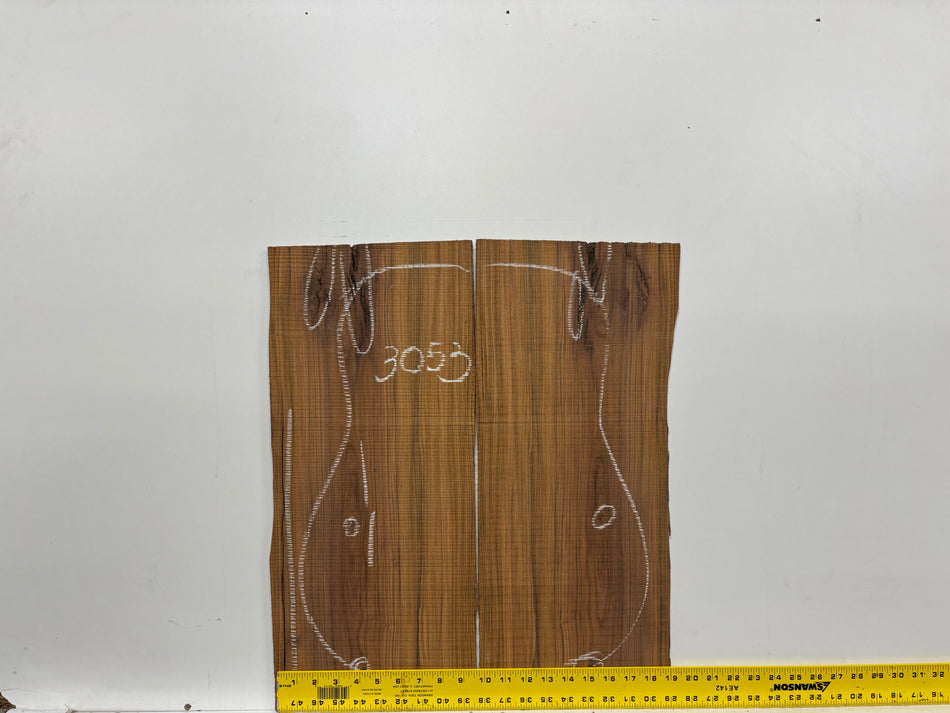 Pau Ferro Jumbo Guitar Back and Side Defective Set #3053