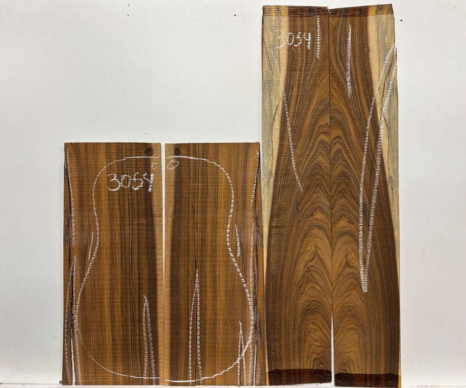 Pau Ferro Jumbo Guitar Back and Side Defective Set #3054