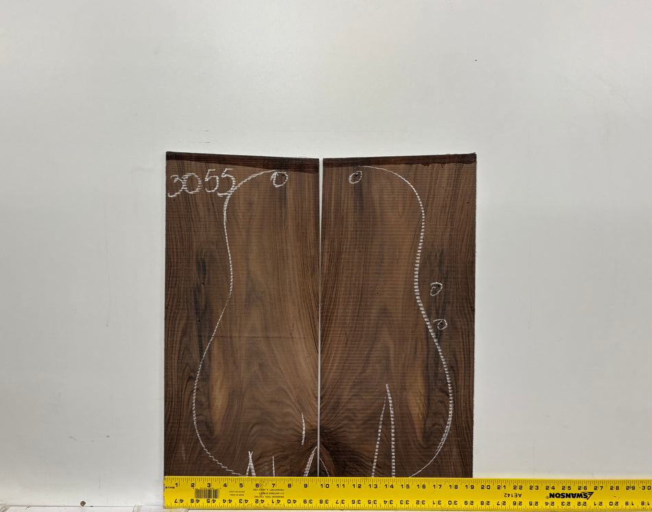 Pau Ferro Jumbo Guitar Back and Side Defective Set #3055