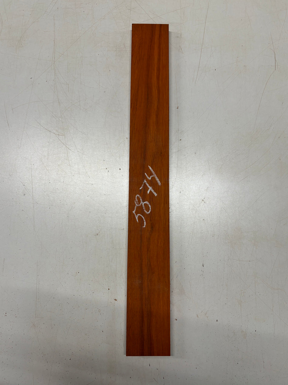 1 Piece, Padauk Thin Stock Lumber 24-1/2"x3"x3/4"#5874
