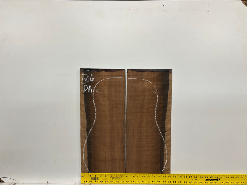 Macassar Ebony Dreadnought Guitar Back & Side Sets #506