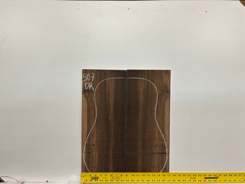 Macassar Ebony Dreadnought Guitar Back & Side Sets #507