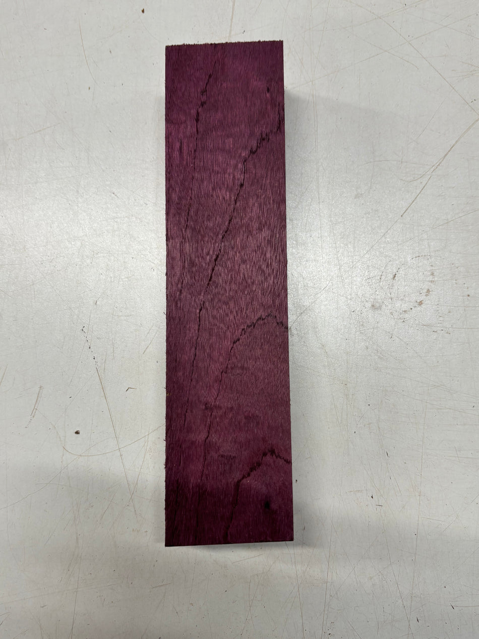 1 Piece, Flame Purpuleheart Lumber Board Blank 10 1/2" x 2 1/2" x 2" #5