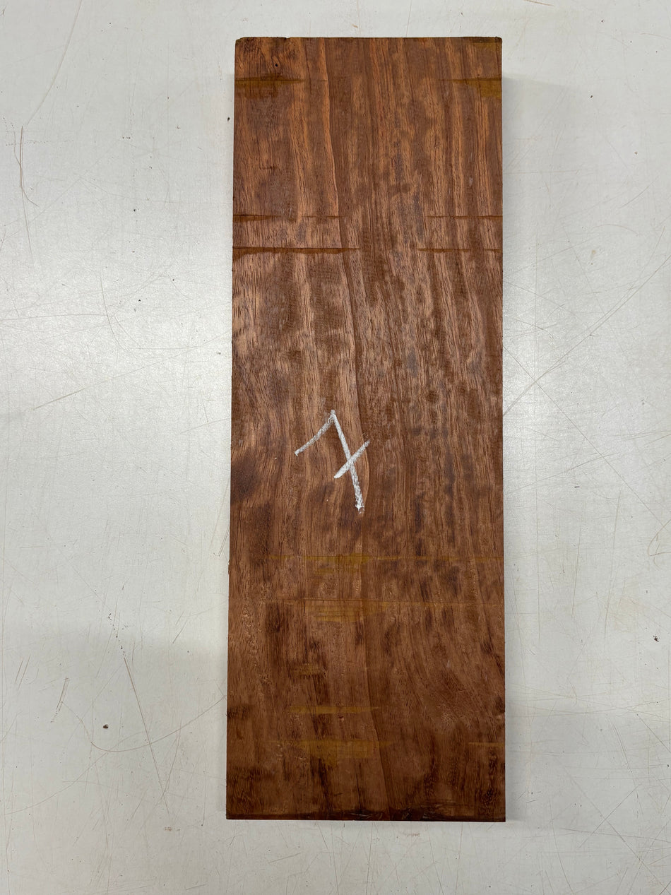 1 Piece, Flame Bubinga Lumber Board Blanks 16 3/4" x 5 3/4" x 1 3/8" #7