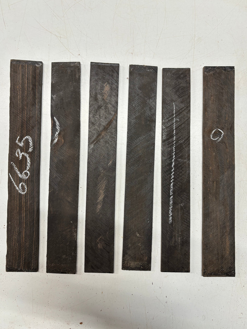 6 Pack, Indian Ebony Thin Stock Lumber 14"x2"x3/16"#6635