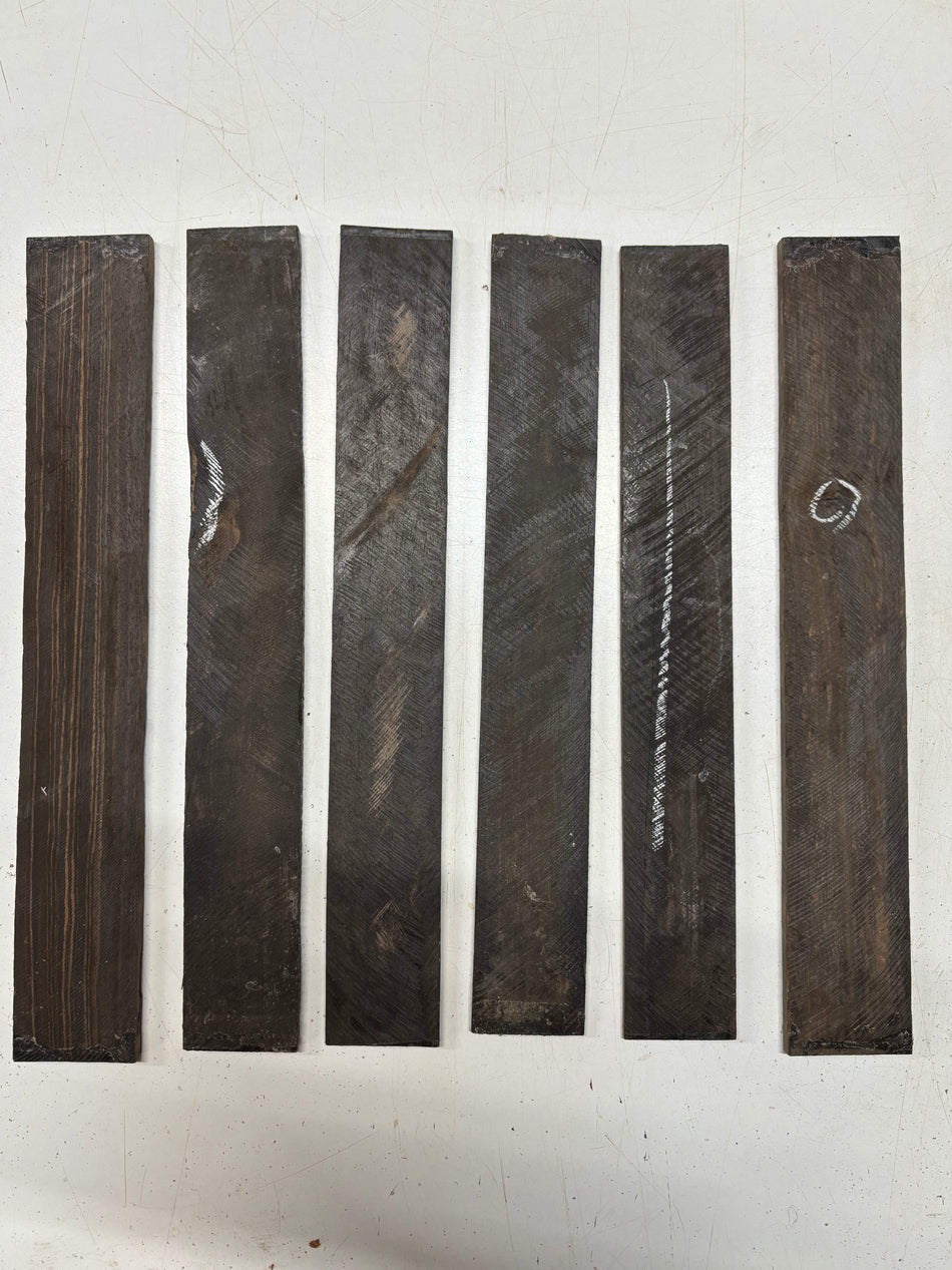 6 Pack, Indian Ebony Thin Stock Lumber 14"x2"x3/16"#6635