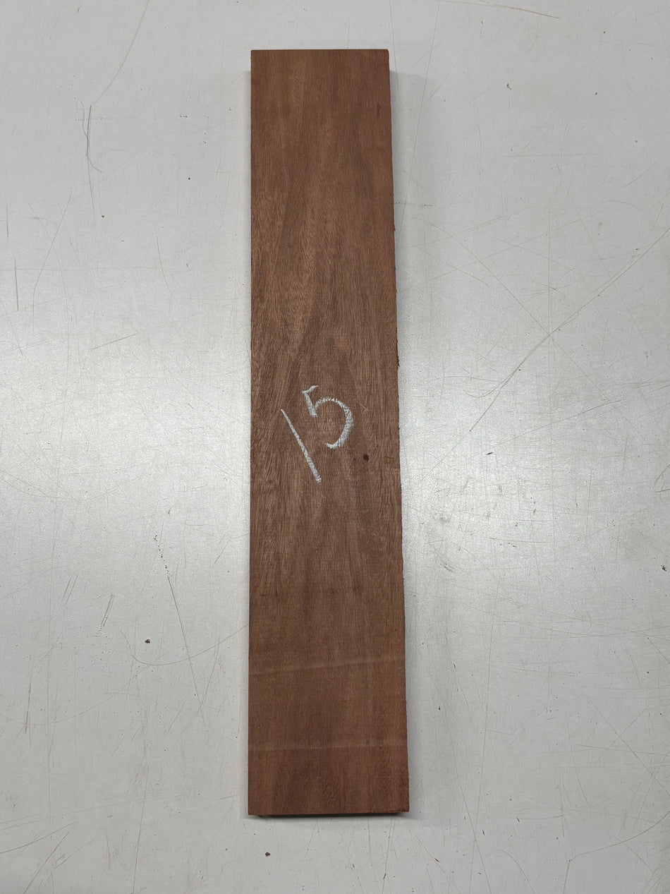 1 Piece, Santos Mahogany Lumber Board Blank 18 1/2"  x 3 1/2" x 7/8" #15