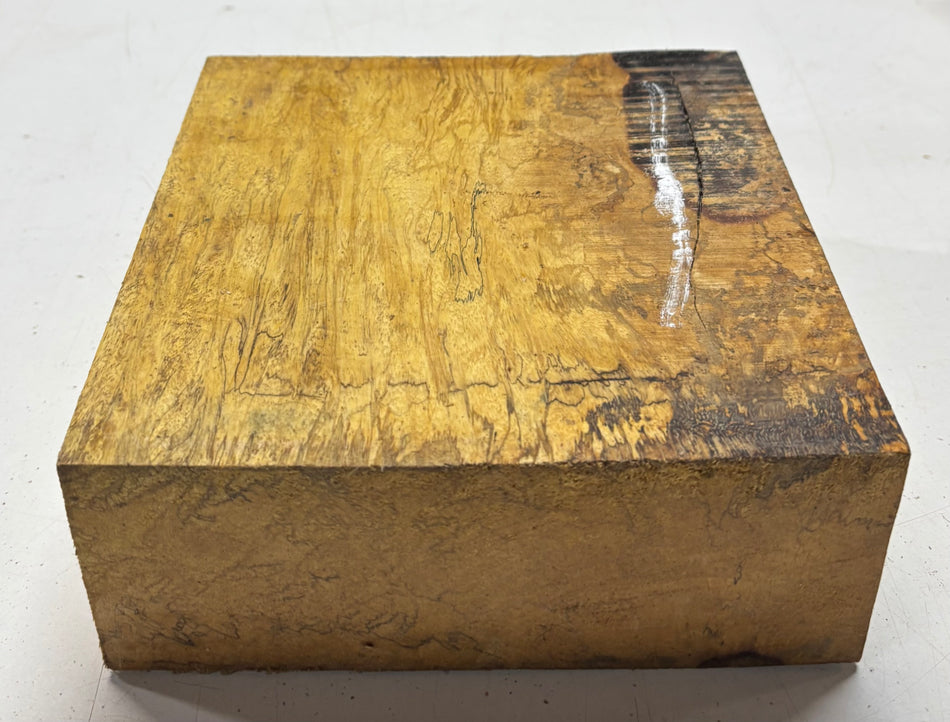 1 Piece, Spalted Tamarind Bowl Blank  8"x8"x3"#6642