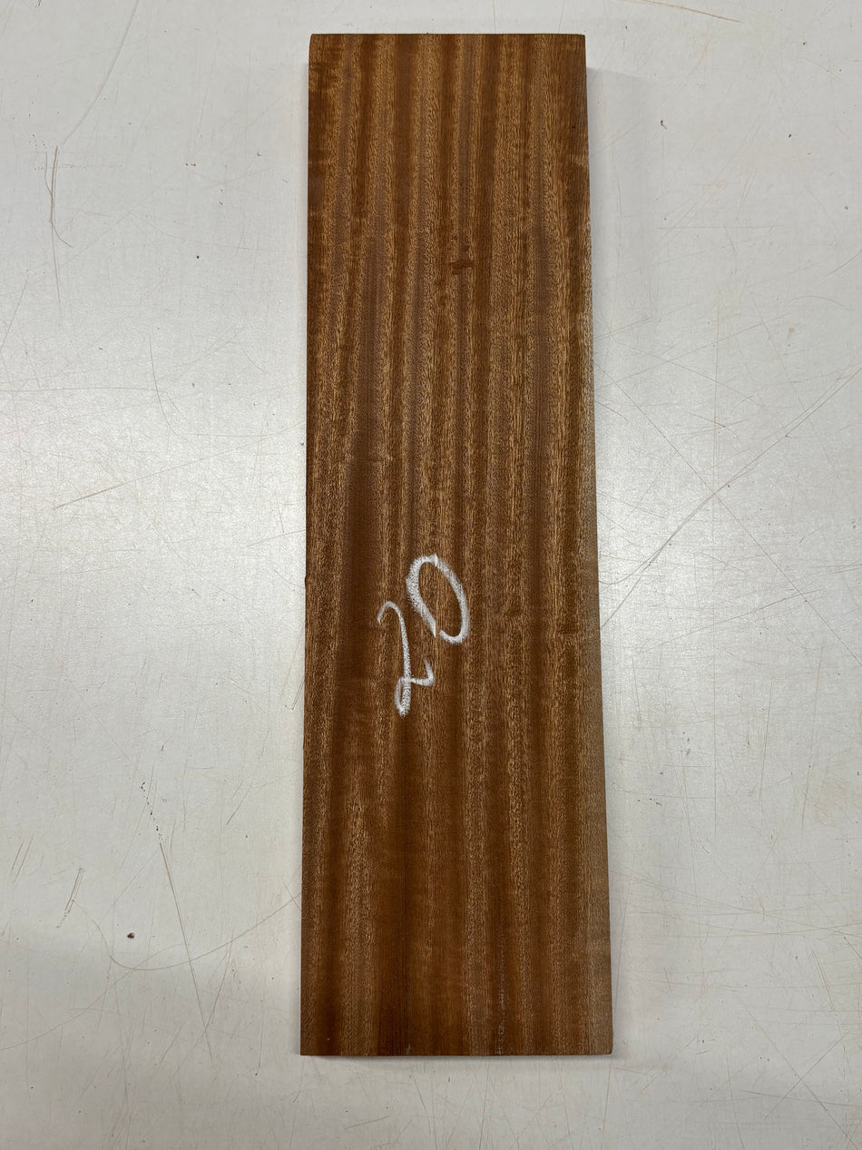 1 Piece, Sapele Lumber Board Blank 17" x 5" x 7/8" #20