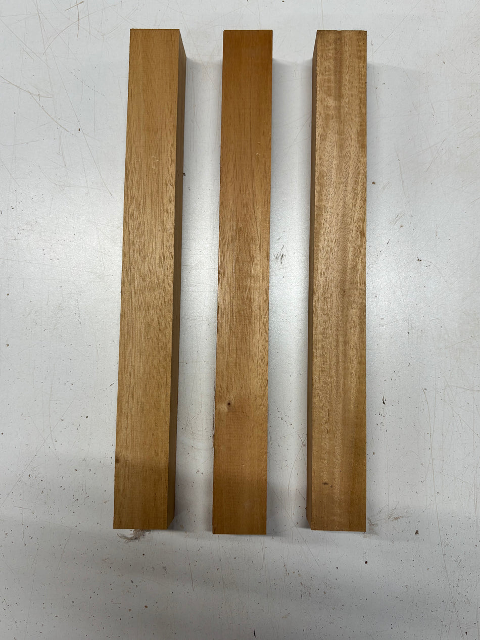 3 Pack, Mahogany Turning Wood Blanks  14-1/2"x1-1/2"x1-1/2"#6648