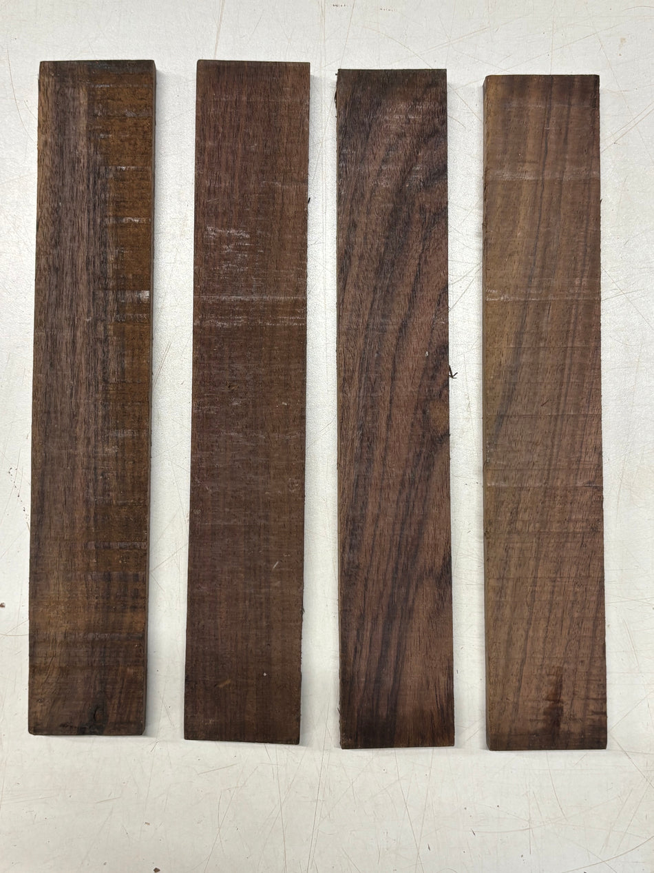 4 Pack, Indian Rosewood Thin Stock Lumber 12" x 2" x 1/2" #24
