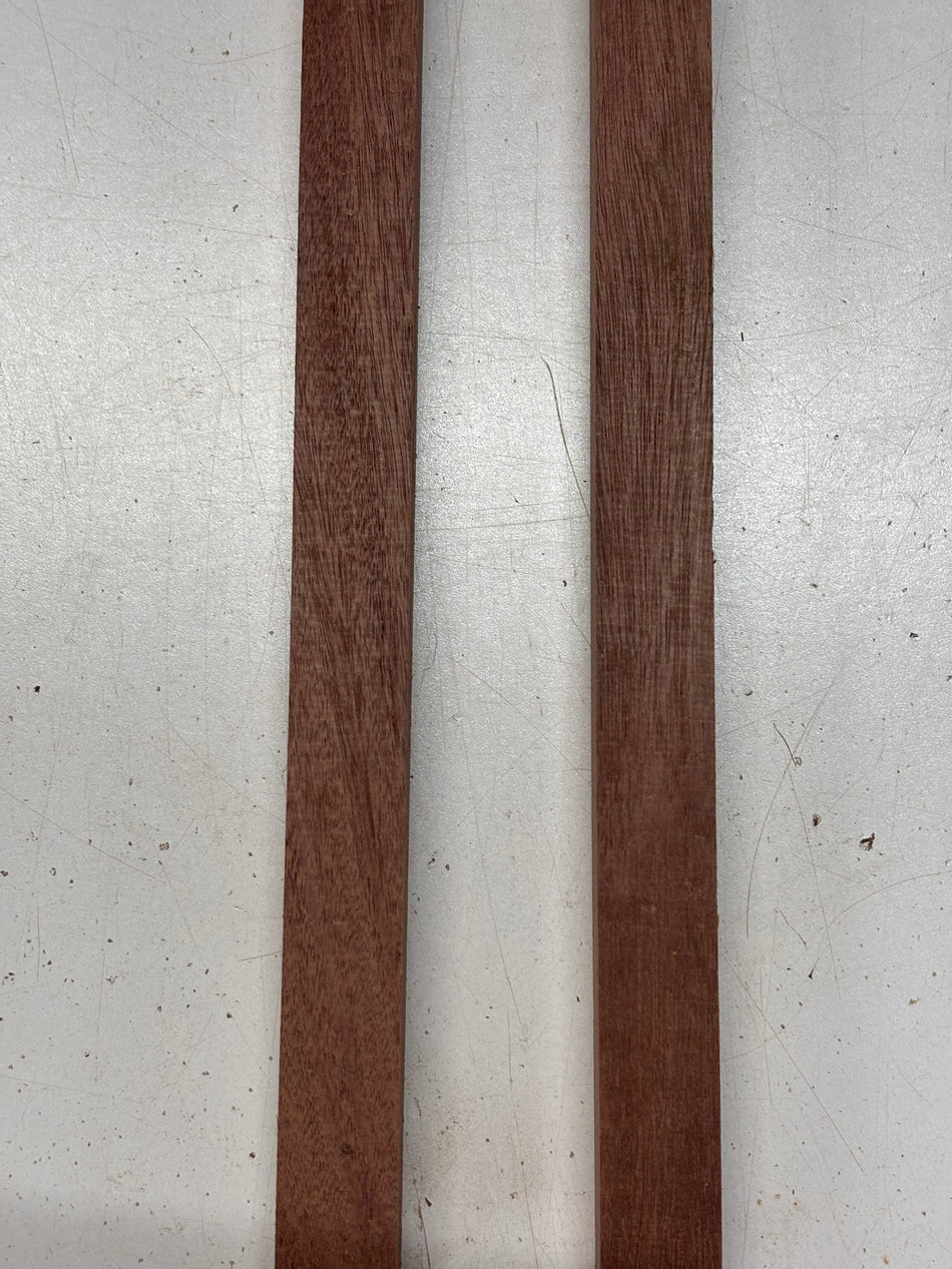 2 Pack, Santos Mahogany Turning Wood Blanks  18"x1"x1"#6650