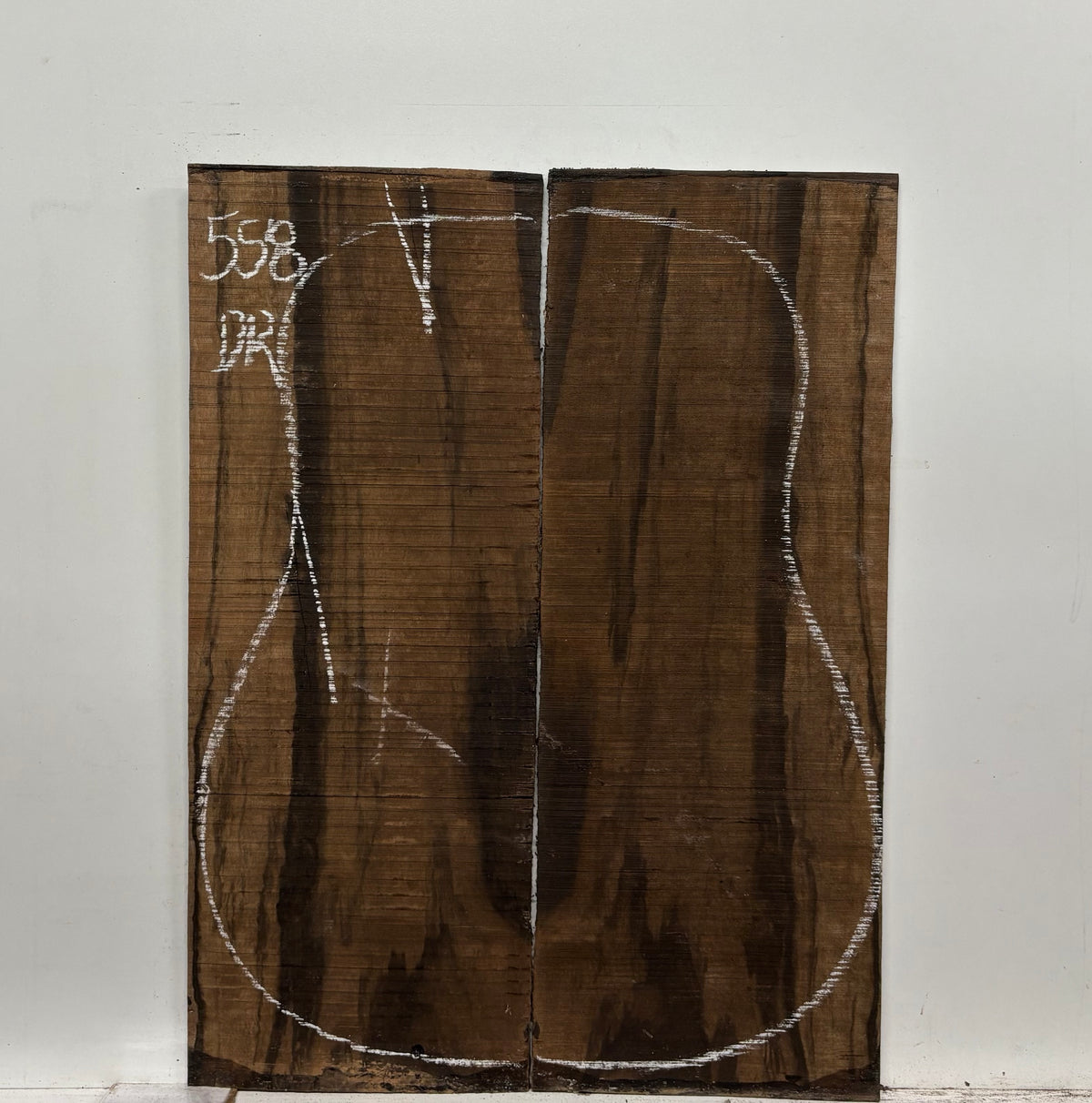 Macassar Ebony Dreadnought Defective Guitar Back Set #558 Exotic Wood Zone 