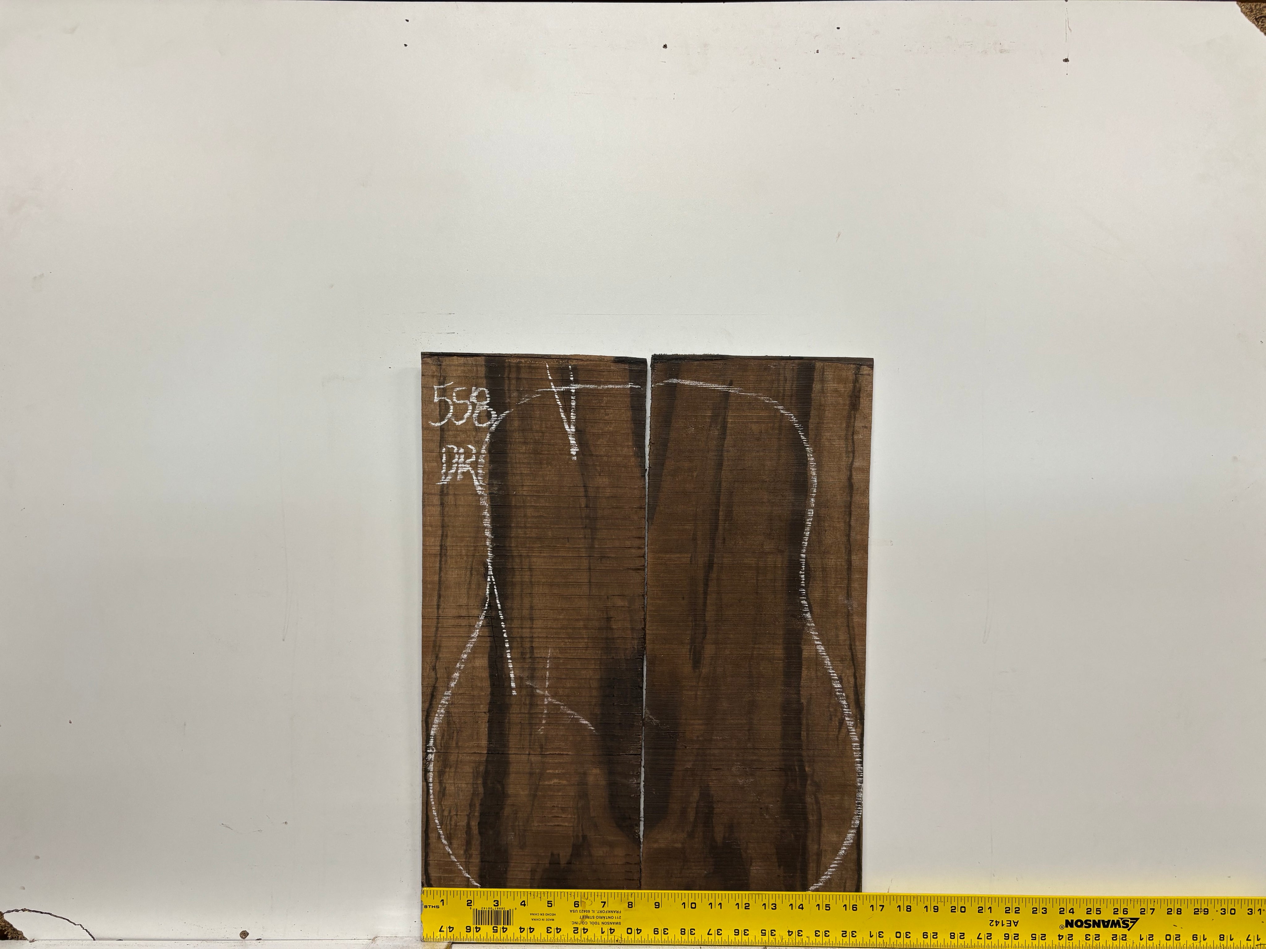 Macassar Ebony Dreadnought Defective Guitar Back Set #558 Exotic Wood Zone 