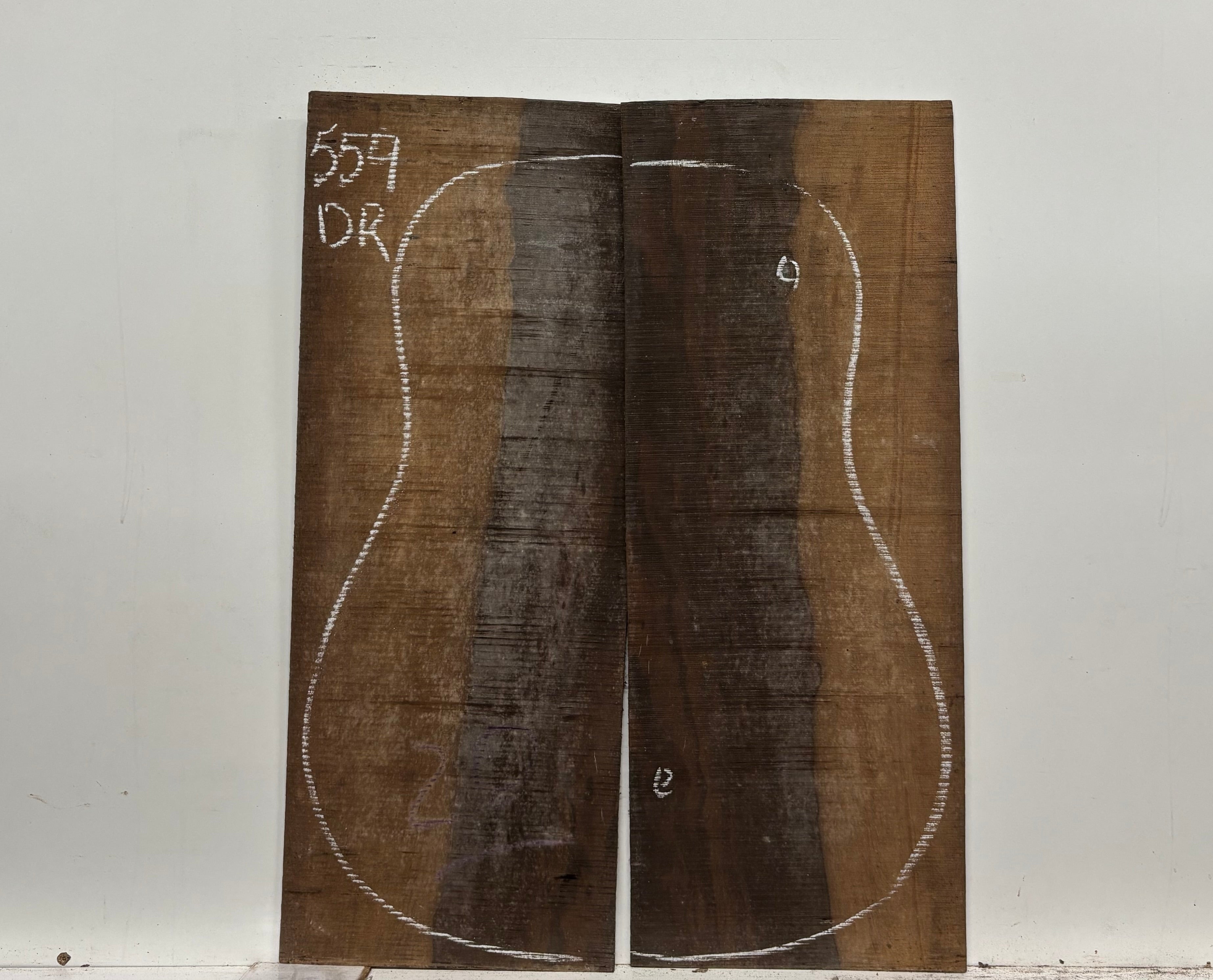 Macassar Ebony Dreadnought Defective Guitar Back Set #559 Exotic Wood Zone 