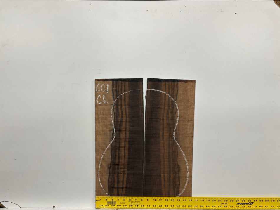 Macassar Ebony Classical Guitar Back & Side Set #601