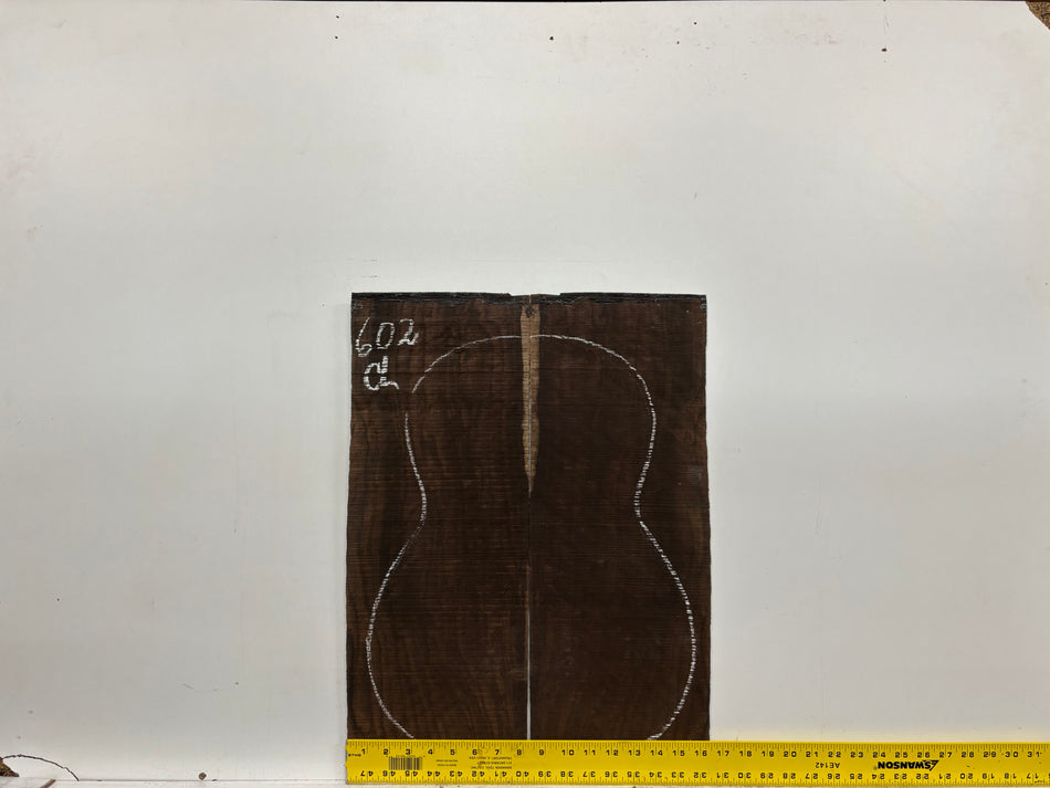Macassar Ebony Classical Guitar Back & Side Set #602