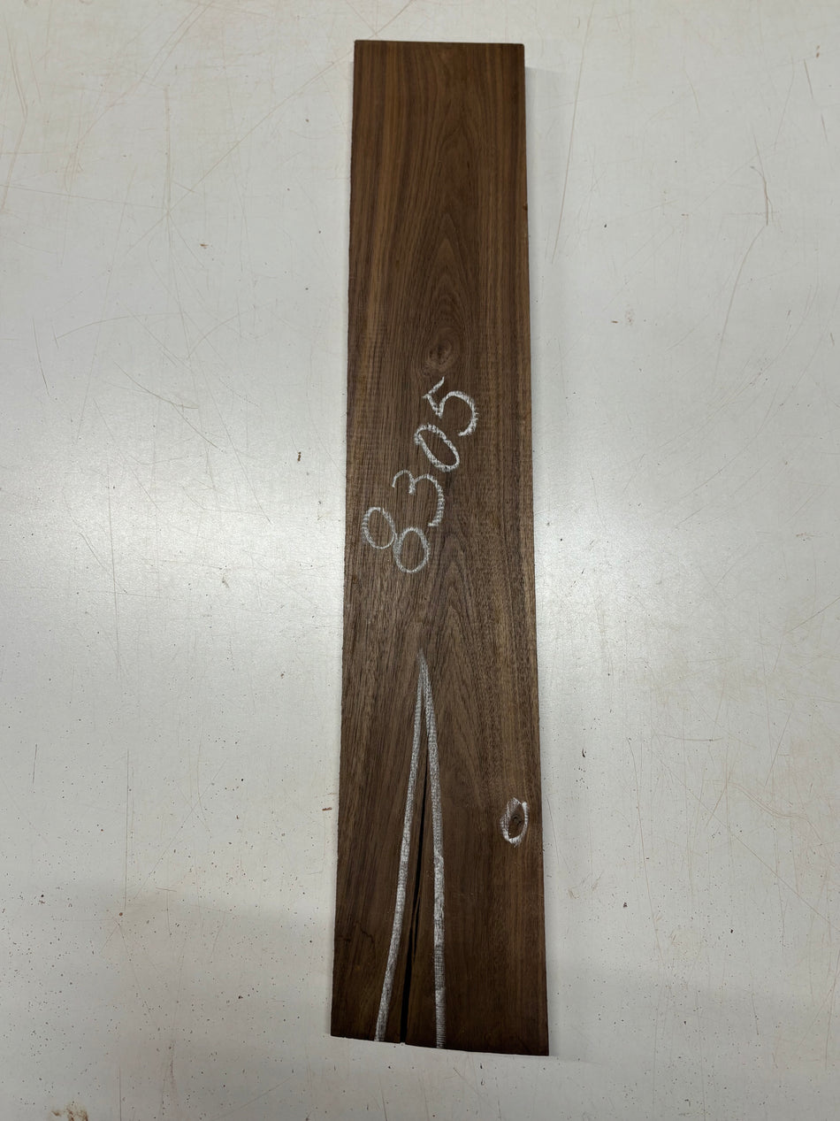 1 Piece, Black Walnut Lumber Board Blank 27"x5"x3/4" #8305 - Exotic Wood Zone