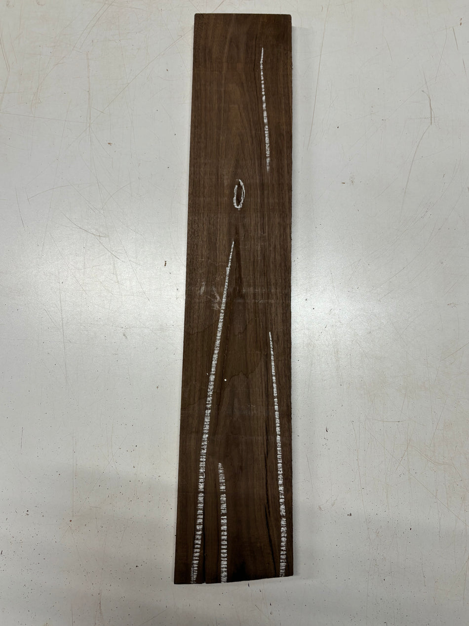 1 Piece, Black Walnut Lumber Board Blank 27"x5"x3/4" #8305 - Exotic Wood Zone
