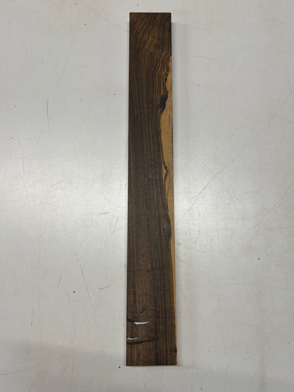 Paquete de 5, 3 especies de arce duro + palo de sangre + nogal (madera fina) 18"x2"x3/4"