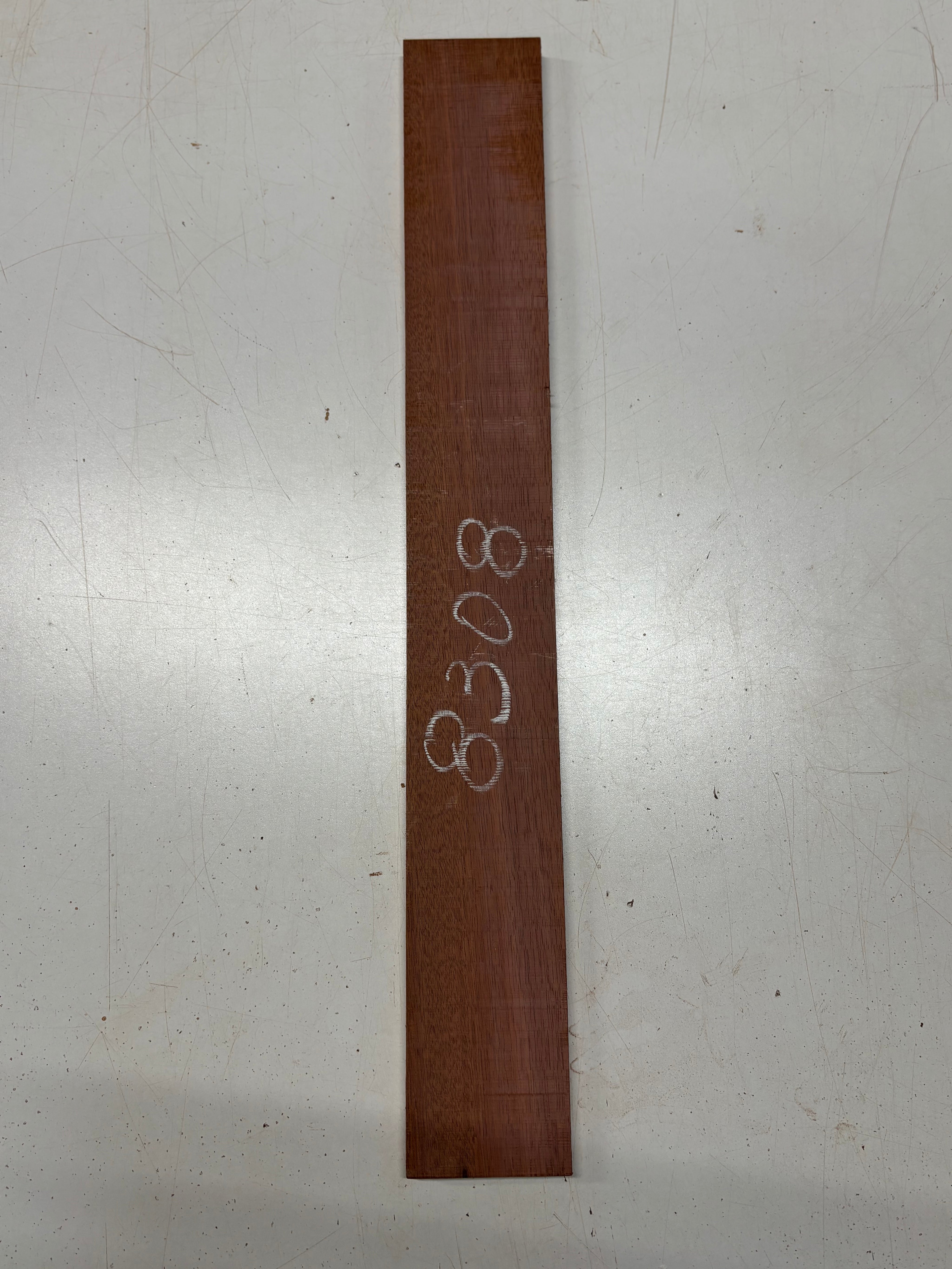 1 Piece, Santos Mahogany Thin Stock Lumber 23-1/2"x3"x3/8"#8308 - Exotic Wood Zone