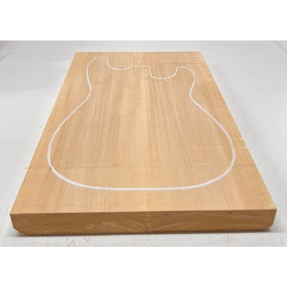 Basswood Guitar Body Blanks, 21″ x 14-1/2″ x 1-3/4″ ,10 Lbs 