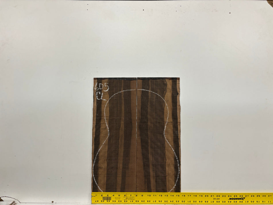 Macassar Ebony Classical Guitar Back & Side Set #605