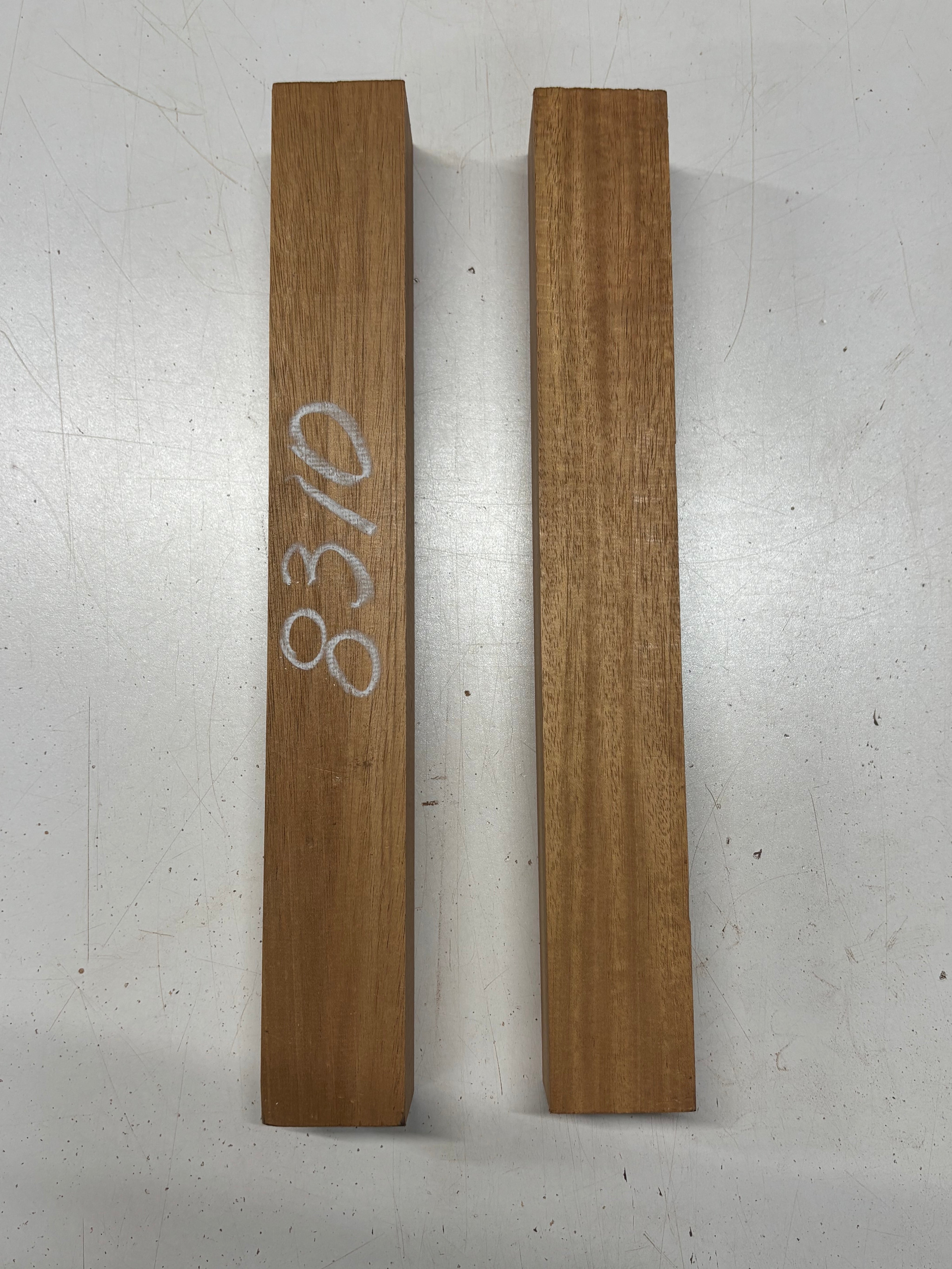 2 Pack, Mahogany Turning Wood Blanks 14-1/2"x2"x2"#8310 - Exotic Wood Zone