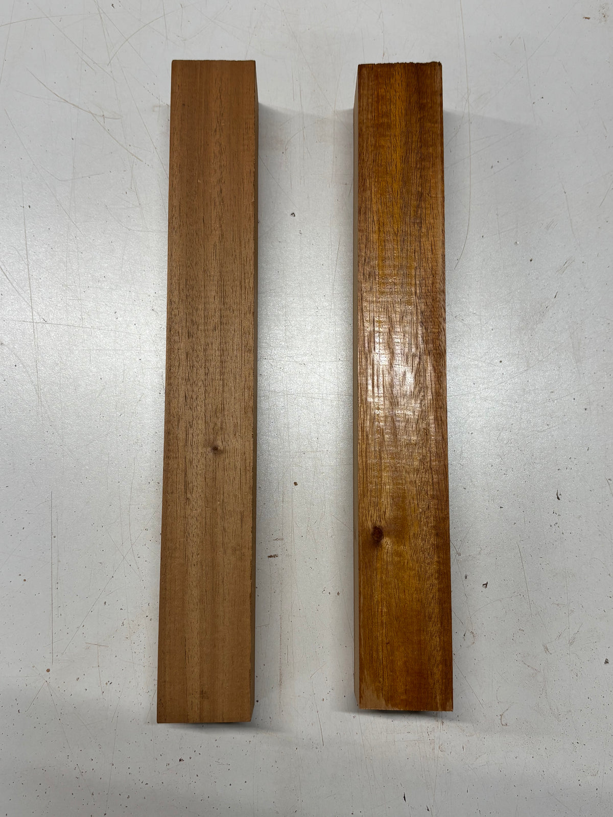 2 Pack, Mahogany Turning Wood Blanks 14-1/2"x2"x2"#8310 - Exotic Wood Zone