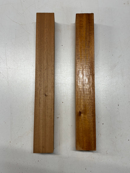 2 Pack, Mahogany Turning Wood Blanks 14-1/2"x2"x2"#8310 - Exotic Wood Zone