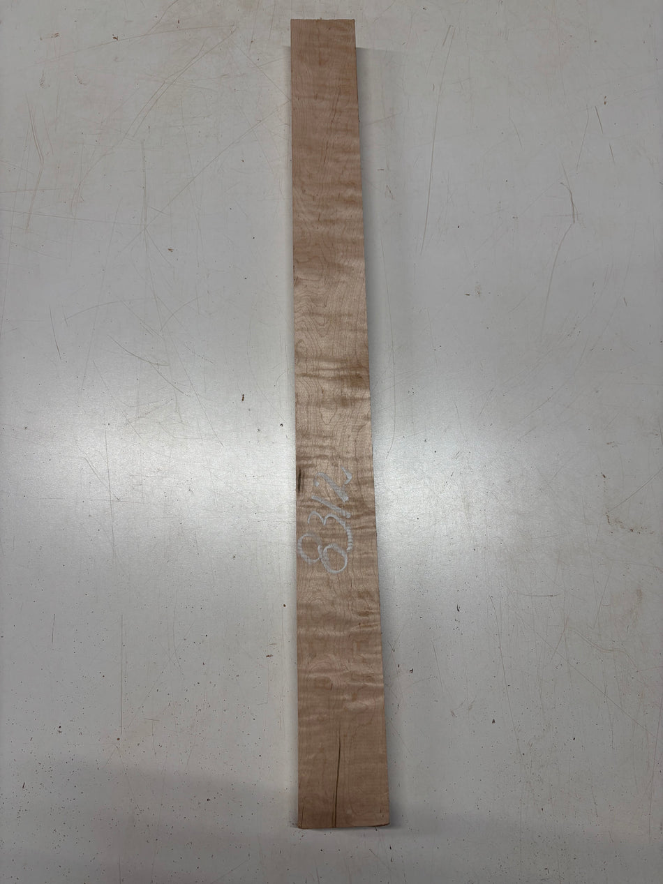 1 Piece, Quilted Flame Maple Guitar Neck Blank 31"x2-7/8"x1-3/8"#8312 - Exotic Wood Zone